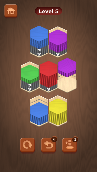 Wood Hexa Sort - Card Puzzle screenshot 1