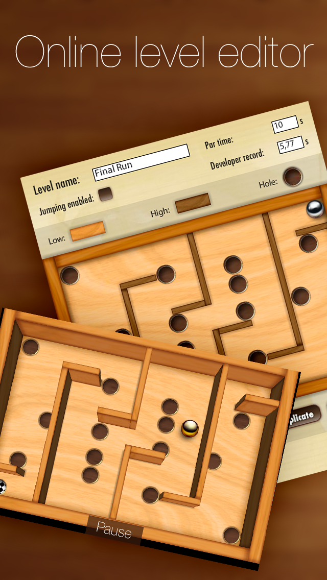 Wooden Labyrinth 3D Free screenshot 4