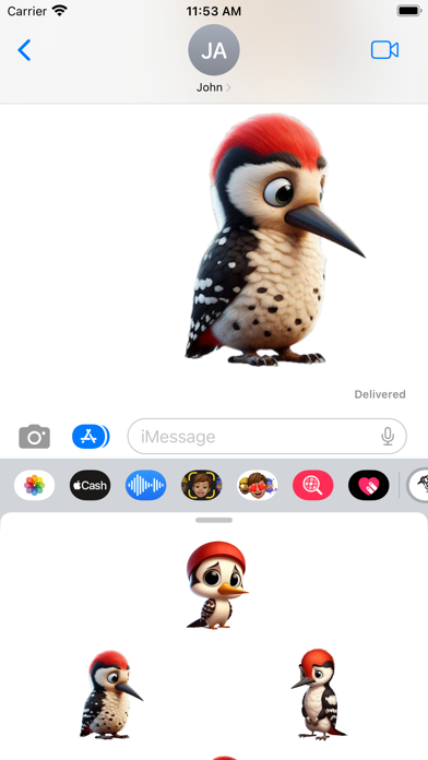 Woodpecker Stickers screenshot 2