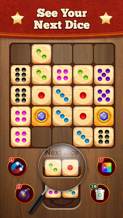Woody Dice Merge Puzzle screenshot 4
