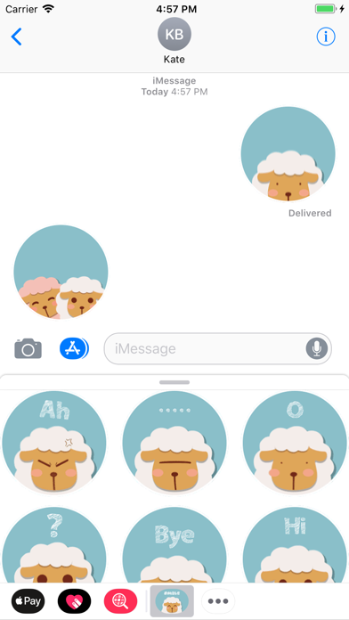 Woolly Sheep Animated Stickers screenshot 2