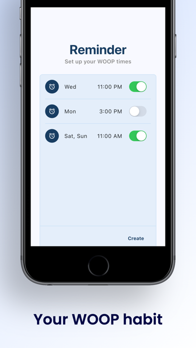 WOOP app screenshot 1