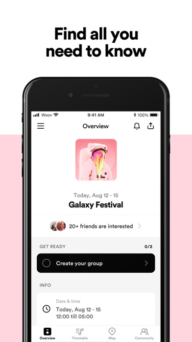 Woov - Your Festival Companion screenshot 1