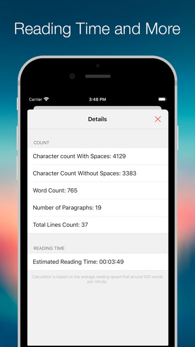 Word Count - Advanced Counter screenshot 3
