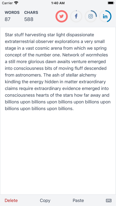 Word Count Plus screenshot 2