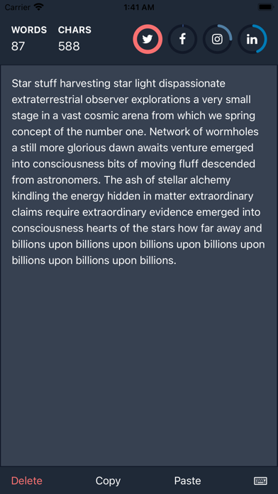 Word Count Plus screenshot 1