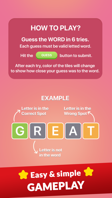 Word guess: A daily word game screenshot 2