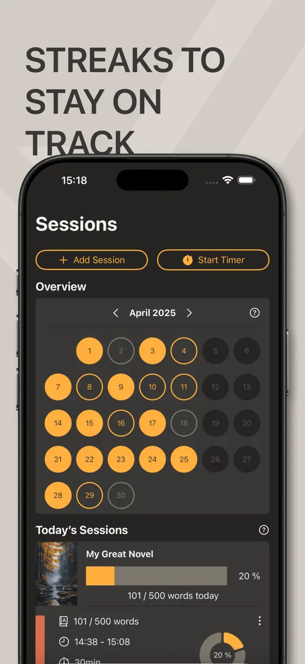 Word Keeper: Writing tracker screenshot 1