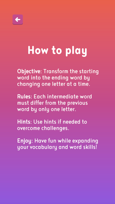 Word Ladder screenshot 1