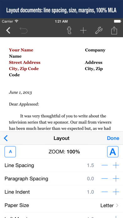 Word Processor - Textilus Pro screenshot 2