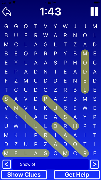 Word Seek with Crossword Clues screenshot 3