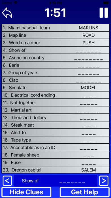 Word Seek with Crossword Clues screenshot 2