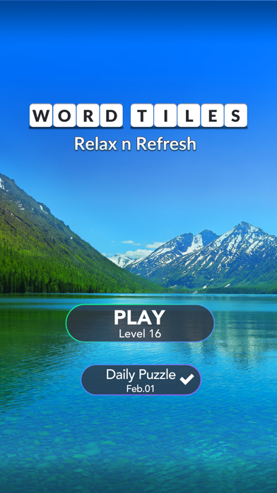 Word Tiles: Relax n Refresh screenshot 1