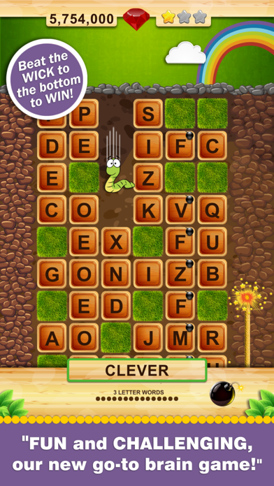 Word Wow - Help the worm down screenshot 3