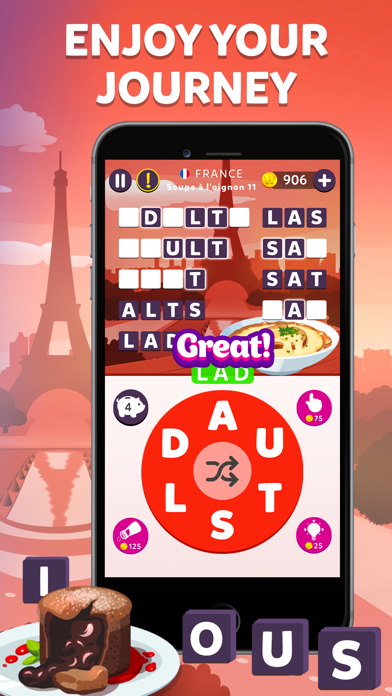 Wordelicious - Fun Word Puzzle screenshot 1