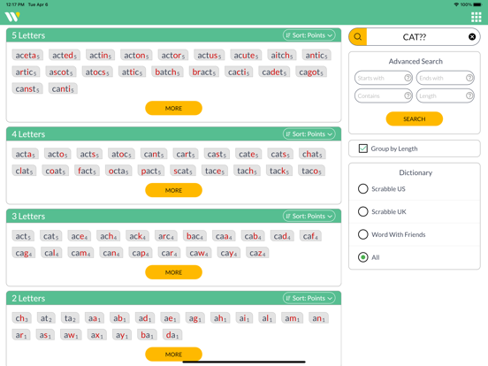 Wordfinder by WordTips screenshot 2