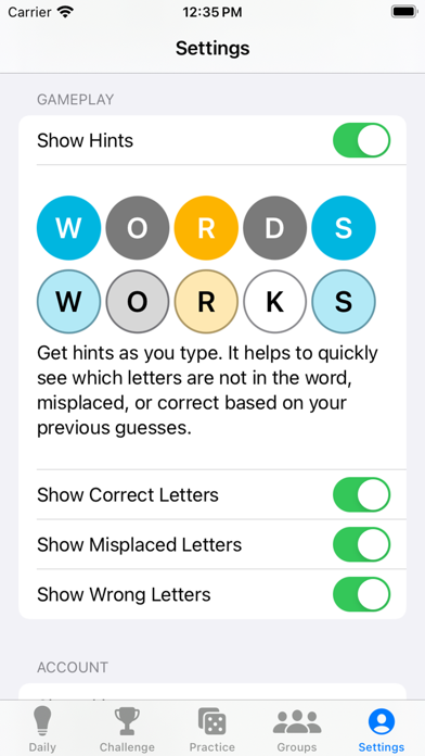 Wordie - Daily Word Game screenshot 1