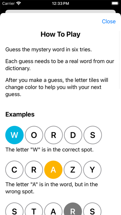 Wordie - Daily Word Game screenshot 2