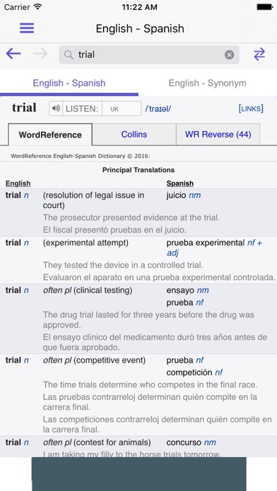WordReference Dictionary screenshot 4