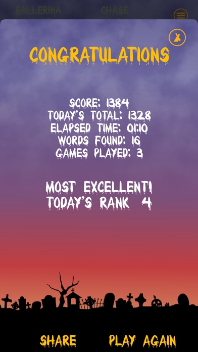 WordSearch Halloween screenshot 3