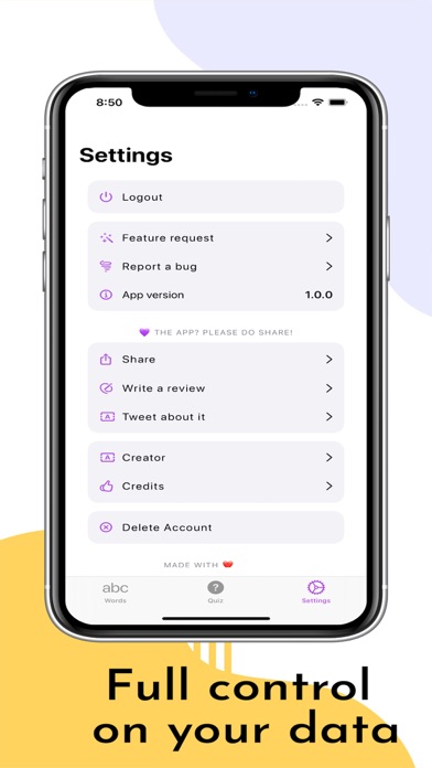 WordSmith: A Word List screenshot 1