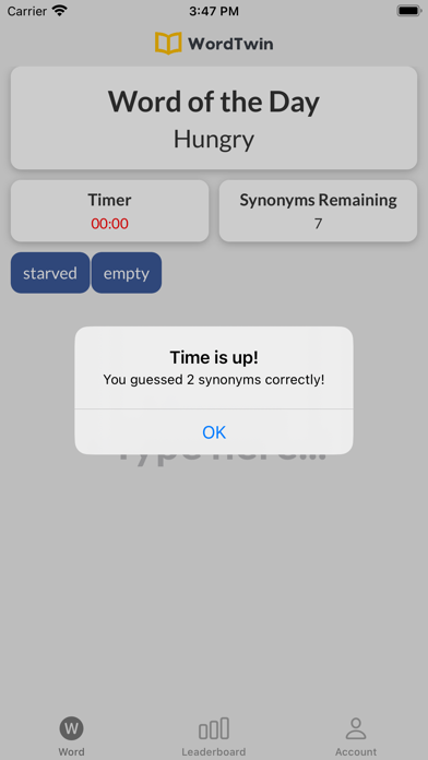 WordTwin – Synonym Word Game screenshot 4