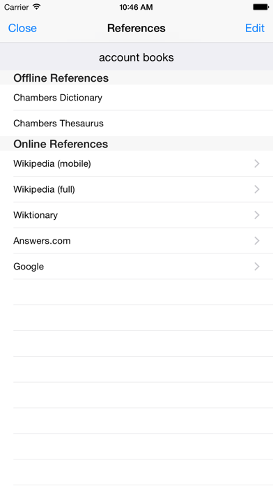 WordWeb Dictionary screenshot 1