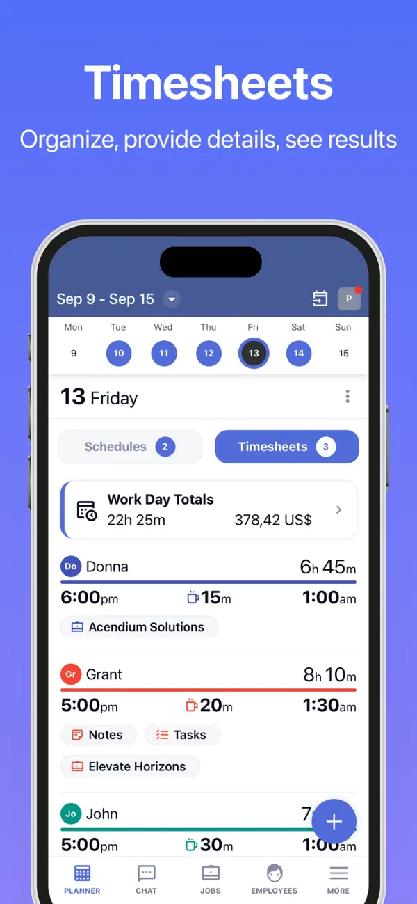 Work Hour Tracker・EmployeeLink screenshot 3
