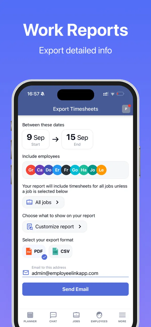 Work Hour Tracker・EmployeeLink screenshot 4