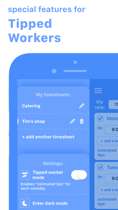 Work Hours & Pay Calculator screenshot 2