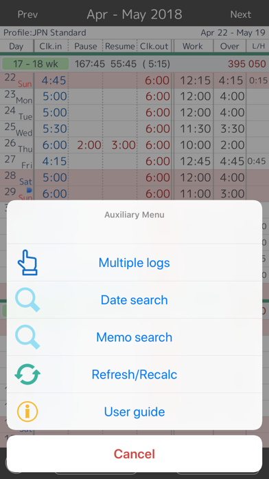 Work Log -Time sheet- screenshot 4