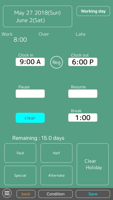 Work Log -Time sheet- screenshot 3