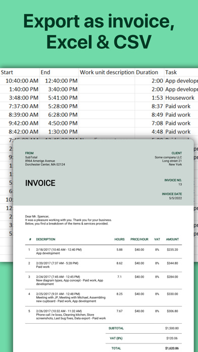 WorkingHours • Time Tracking screenshot 1