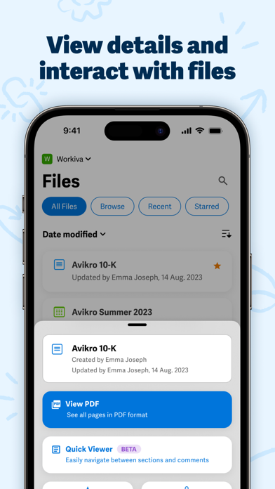 Workiva screenshot 2