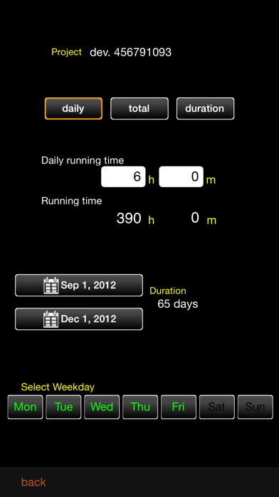 Workload FP screenshot 1