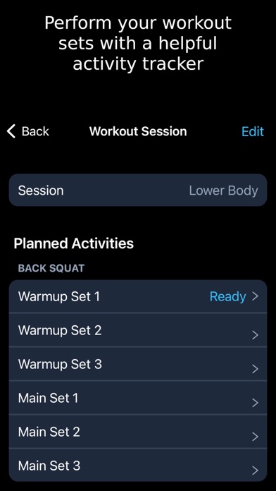 Workout Activity Log Tracker screenshot 1