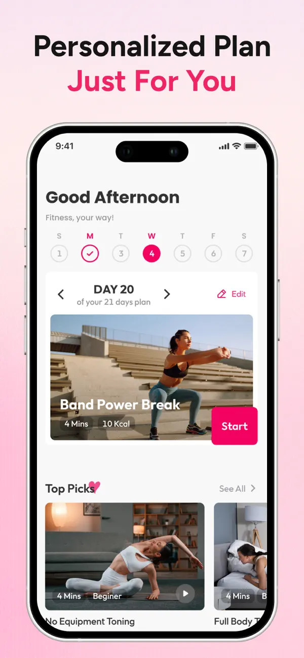 Workout for Women: Home & Gym screenshot 2