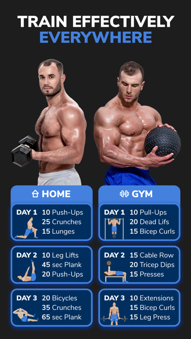 Workouts For Men: Gym & Home screenshot 4