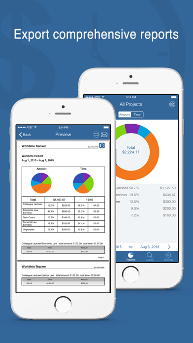 Worktime Tracker Pro screenshot 1