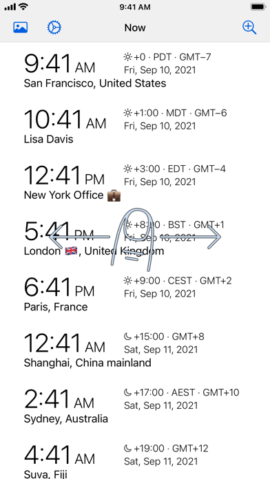 World Clock by Time Intersect screenshot 2