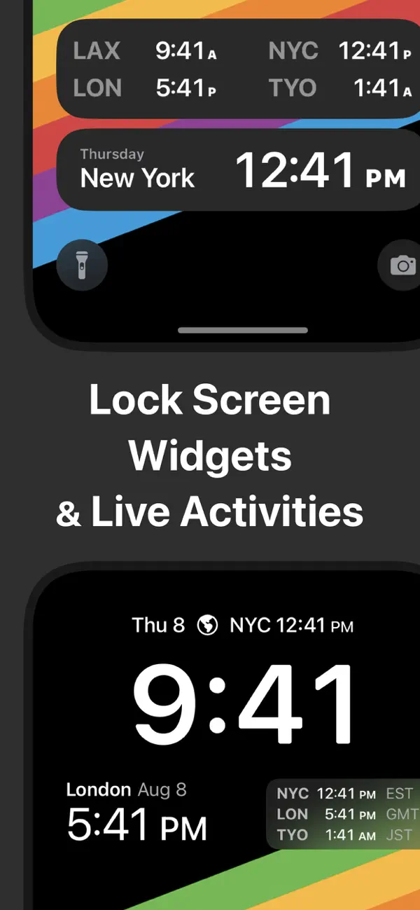 World Clock Time Zone Widgets screenshot 4