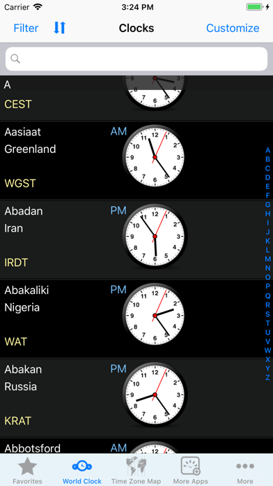 World Clock – Time Zones screenshot 1