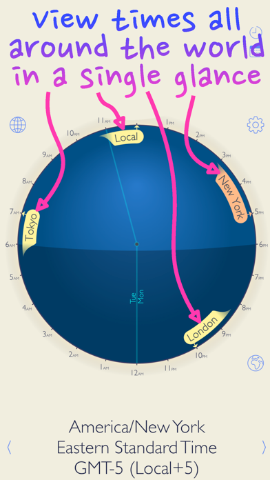World Clock Visual Timezones+ screenshot 3