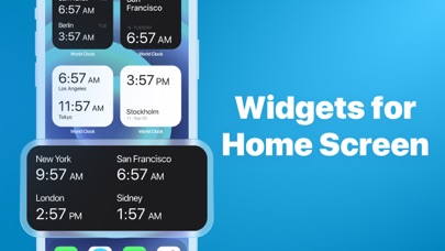 World Clock. Time Widget screenshot 3