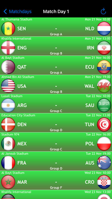 World Football Calendar 2022 screenshot 2
