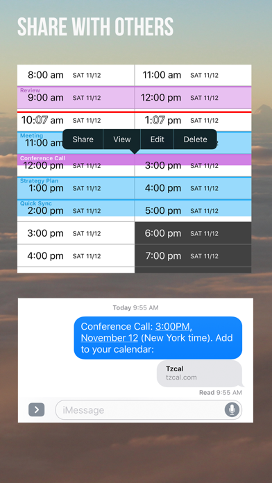 World Timezone Calendar screenshot 2