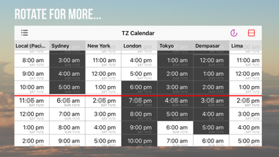 World Timezone Calendar screenshot 1