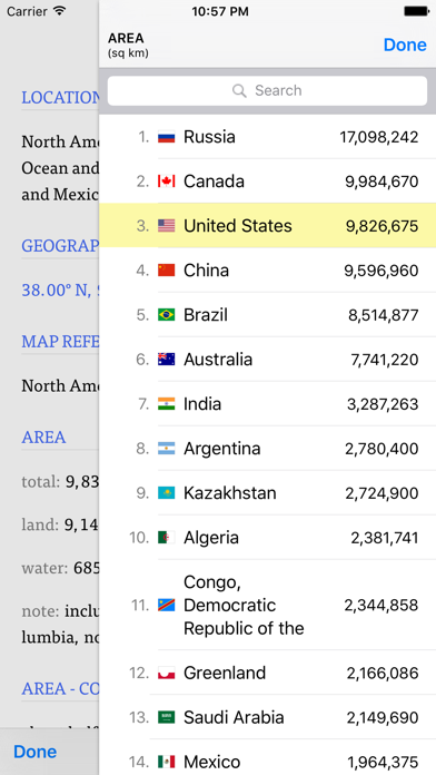 WorldABC Blue — The CIA World FactBook screenshot 3