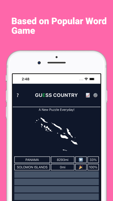 Worldle:Geography Daily Puzzle screenshot 2