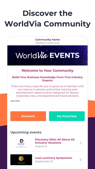 WorldVia Events screenshot 2